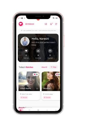 BlinkBond App Mockup